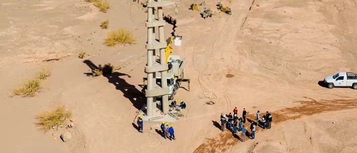 Avanza la línea eléctrica de 132 kV entre Tinogasta y Fiambalá.