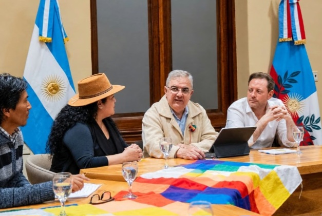 Jalil recibió a caciques de comunidades originarias del norte de Belén.