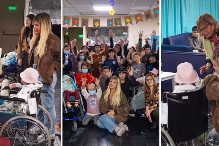 Wanda Nara visitó Casa Garrahan y sorprendió a las madres con regalos antes del Día de la Madre.